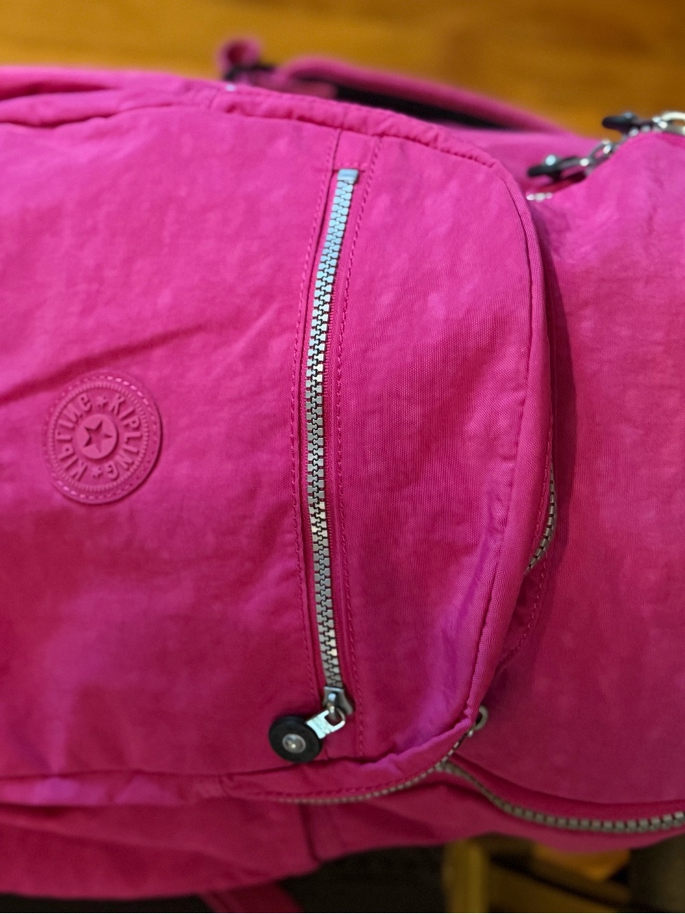 Authentic Kipling Pink Backpack - Picture 2 of 13